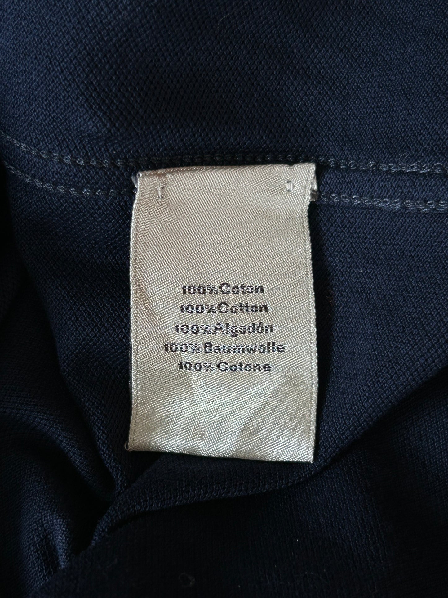 Hermes Navy & White H Embroidered Polo T-Shirt