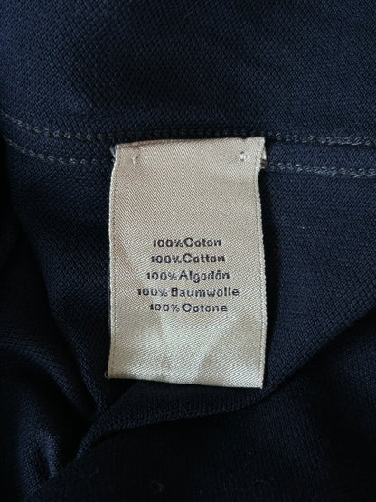 Hermes Navy & White H Embroidered Polo T-Shirt