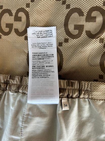 Gucci Beige & Brown Pineapple GG Monogram Shorts