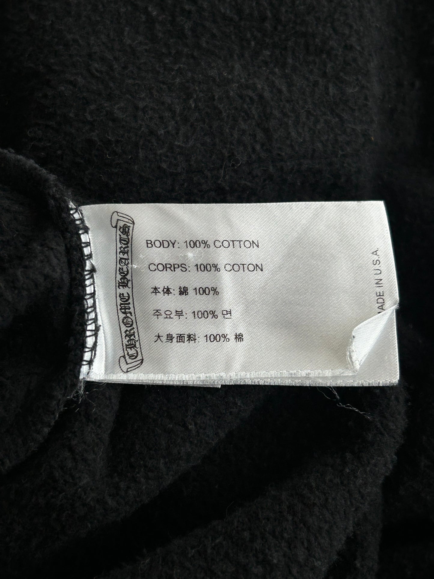 Chrome Hearts Black & Yellow Cross Logo Hoodie