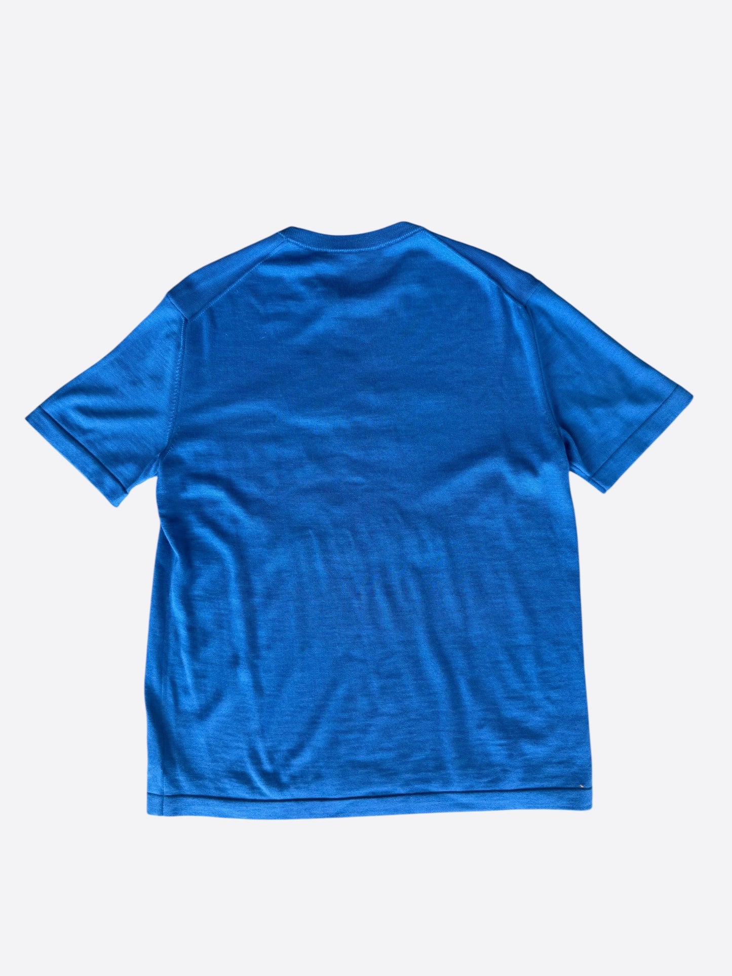 Louis Vuitton Blue & White Cloud Intarsia T-Shirt