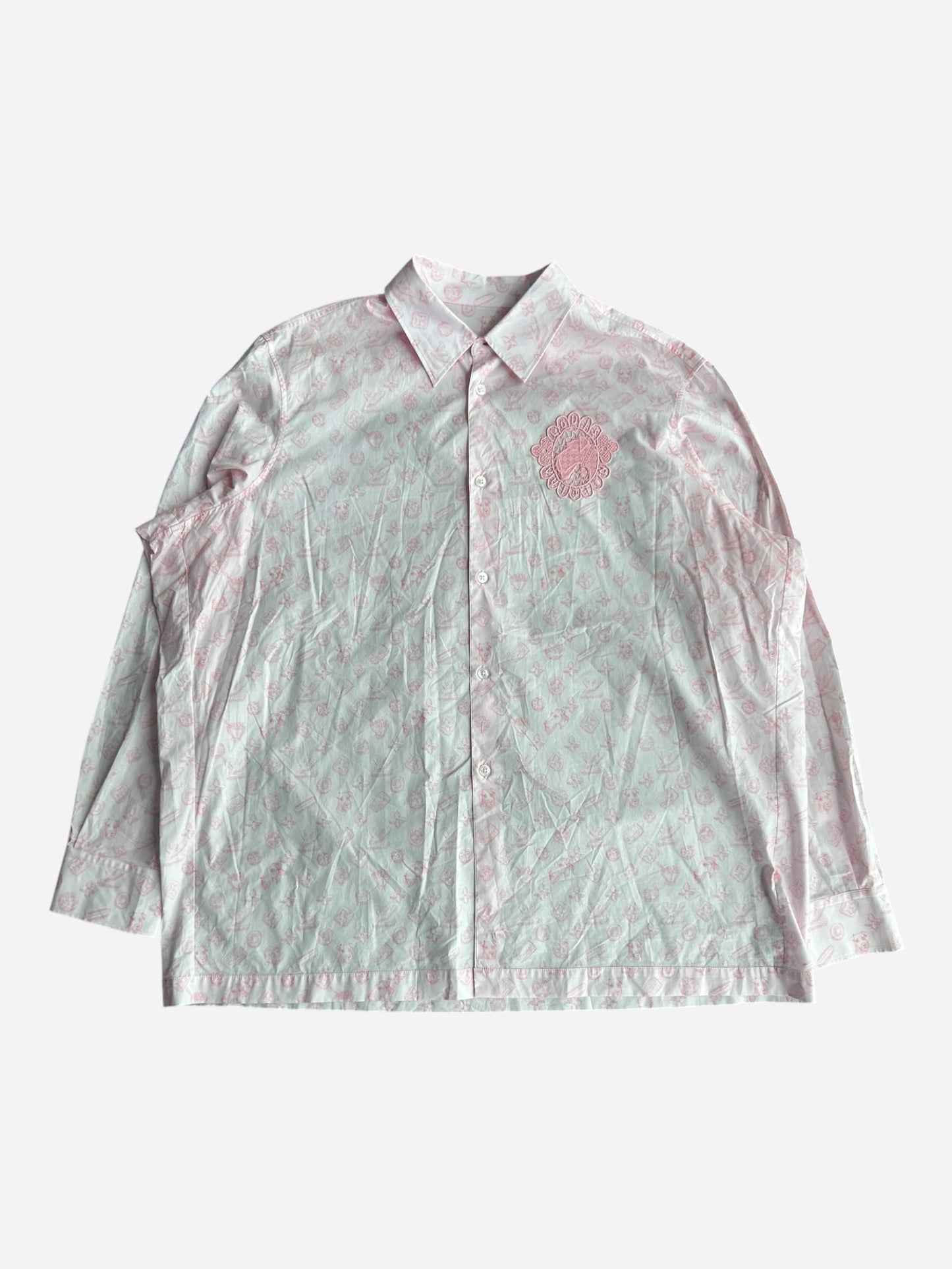 Louis Vuitton Tyler The Creator Pink Monogram Shirt