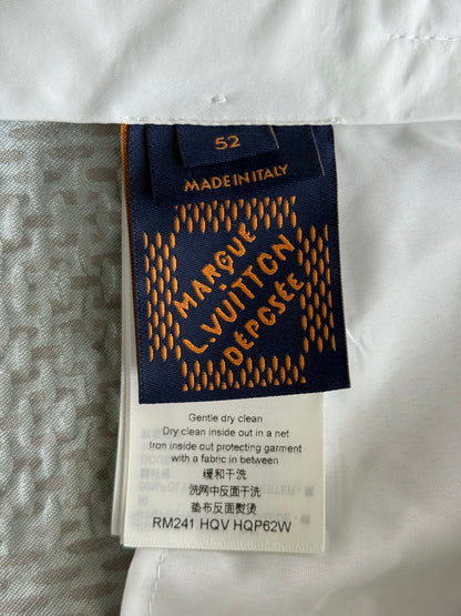 Louis Vuitton White & Grey Giant Damier Pants
