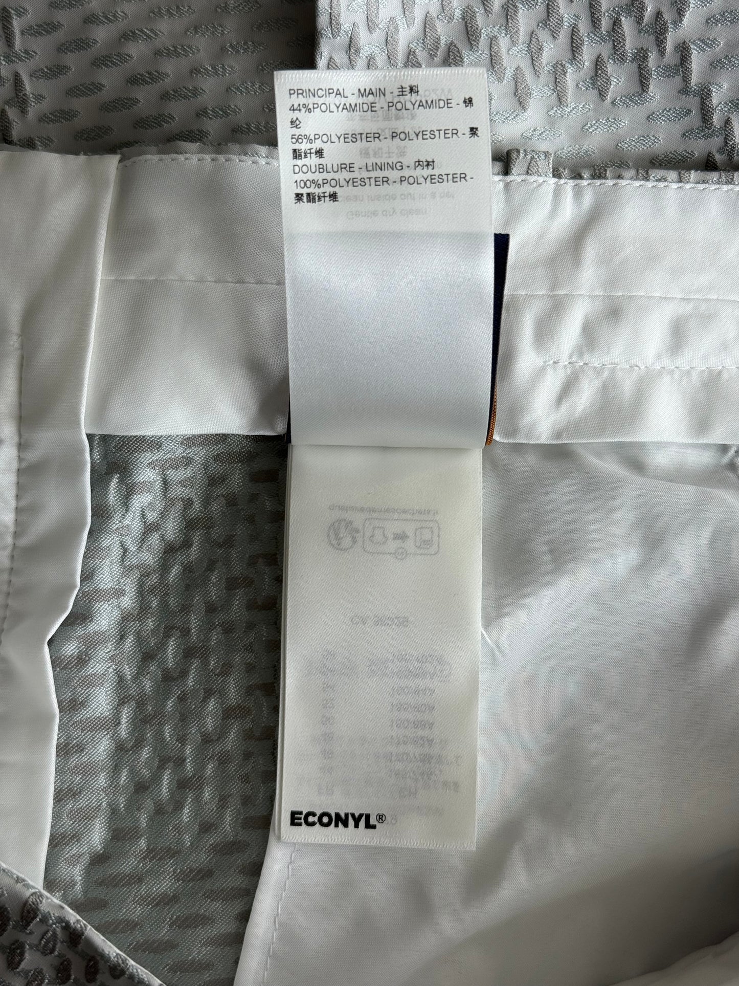 Louis Vuitton White & Grey Giant Damier Pants
