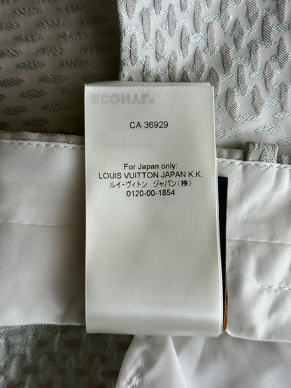 Louis Vuitton White & Grey Giant Damier Pants