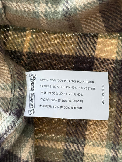 Chrome Hearts Brown Plaid Flannel Jacket