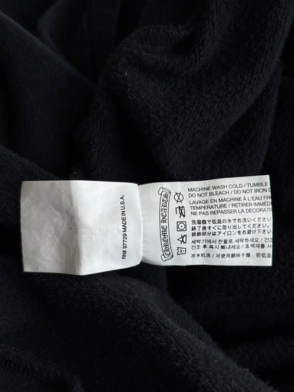 Chrome Hearts Black & White Horseshoe Chomper Logo Hoodie