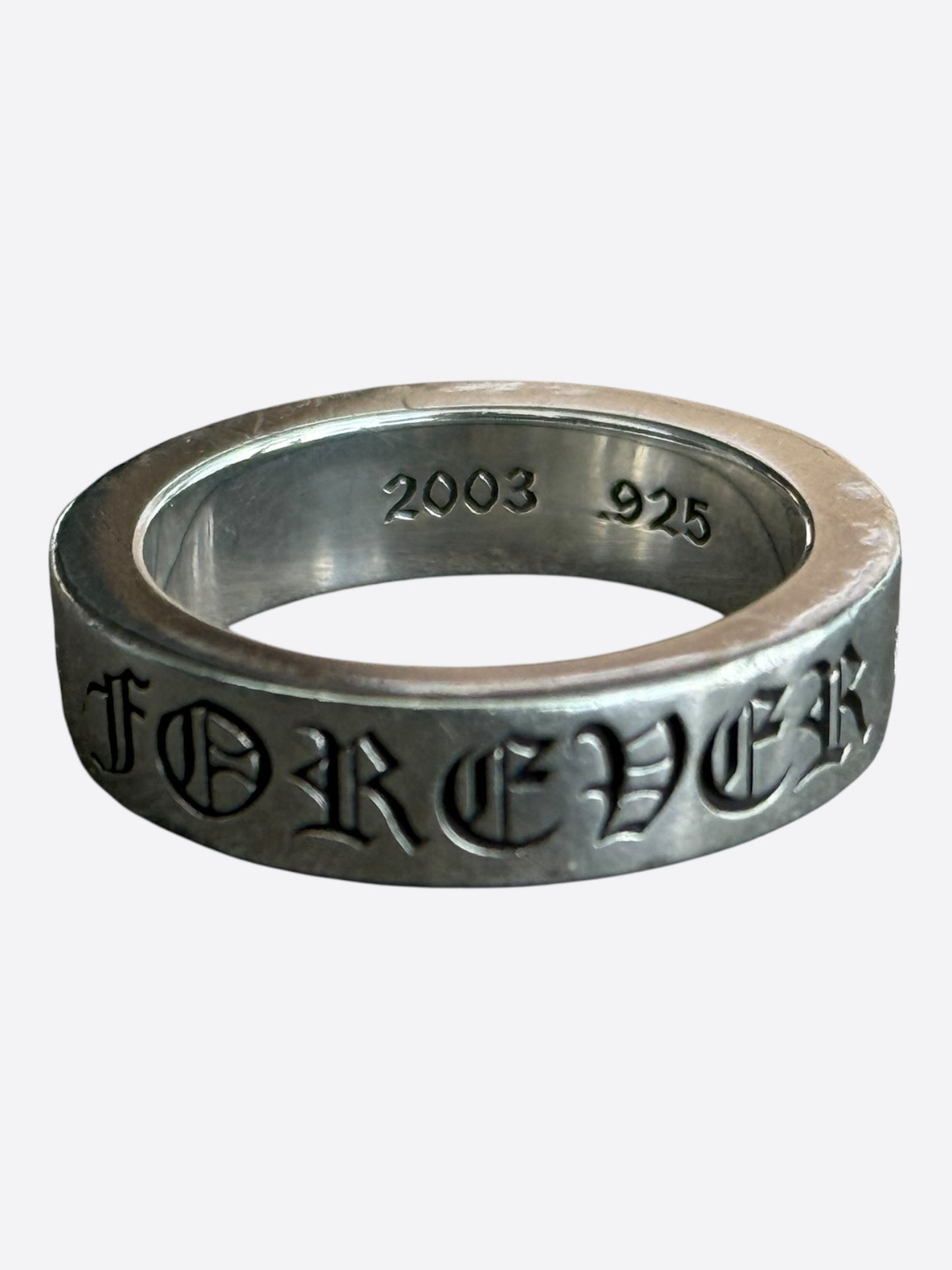 Chrome Hearts Silver Forever Ring