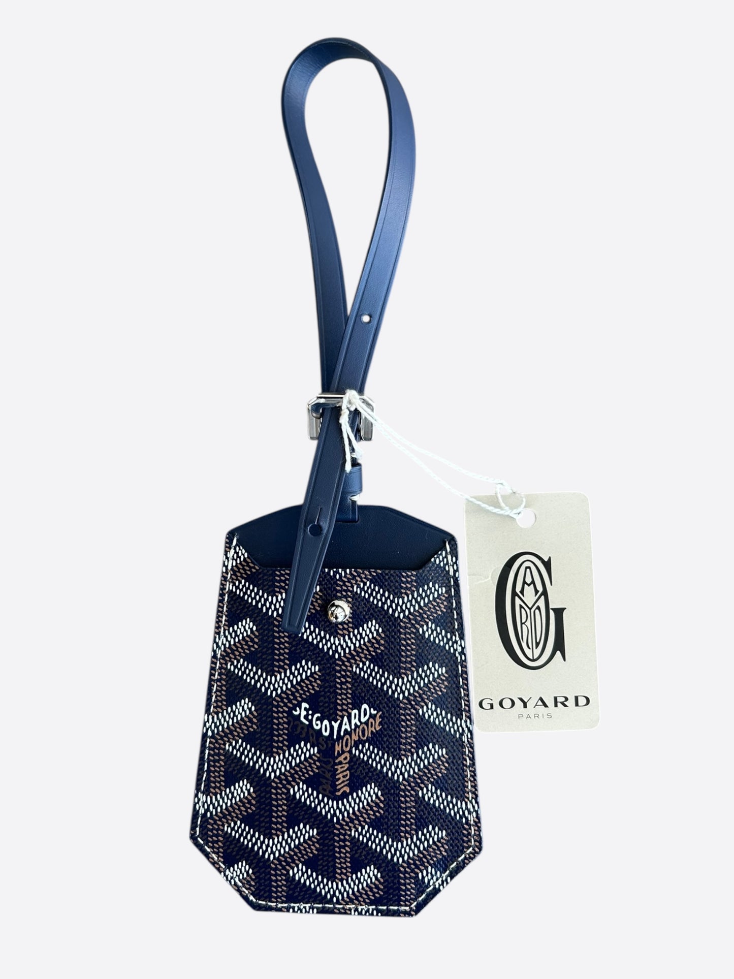 Goyard Navy Luggage Tag
