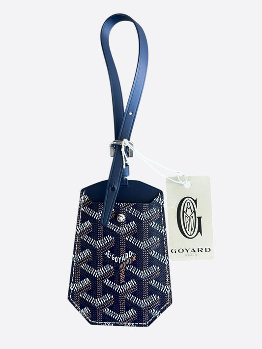Goyard Navy Luggage Tag