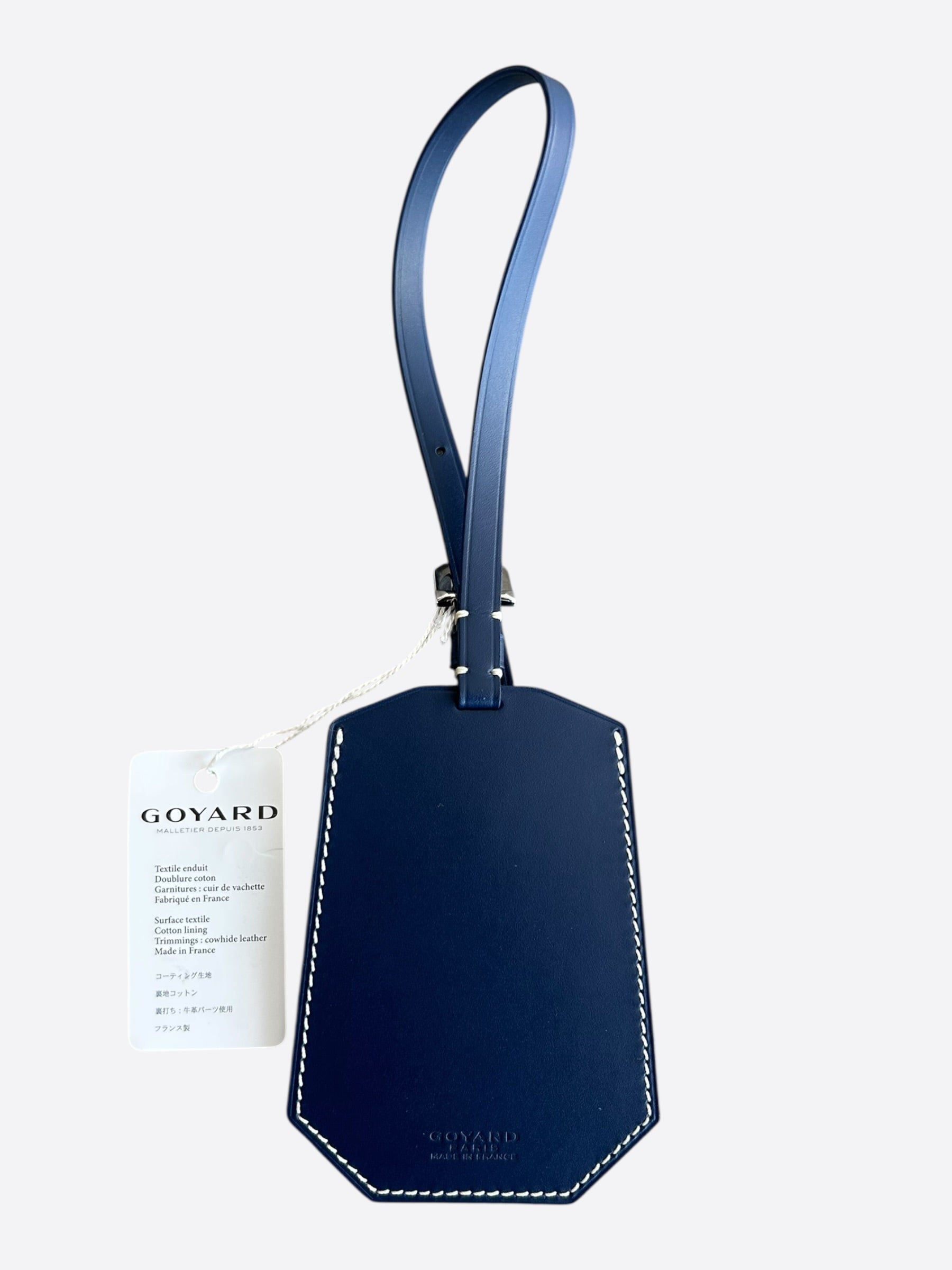 Goyard Navy Luggage Tag – Savonches