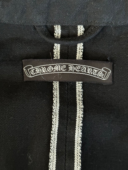 Chrome Hearts Black Cross Patch Denim Shirt