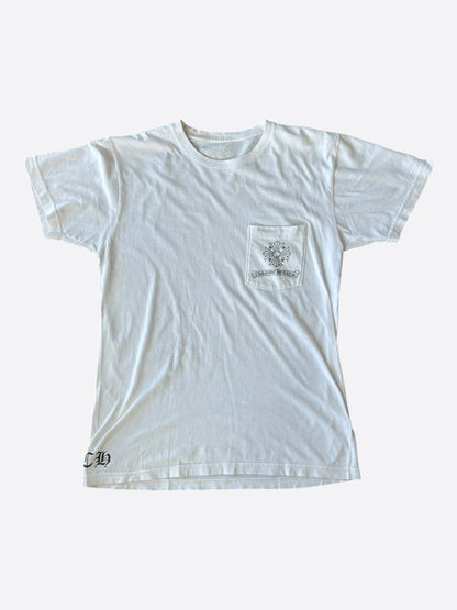 Chrome Hearts White & Black Cross Logo T-Shirt
