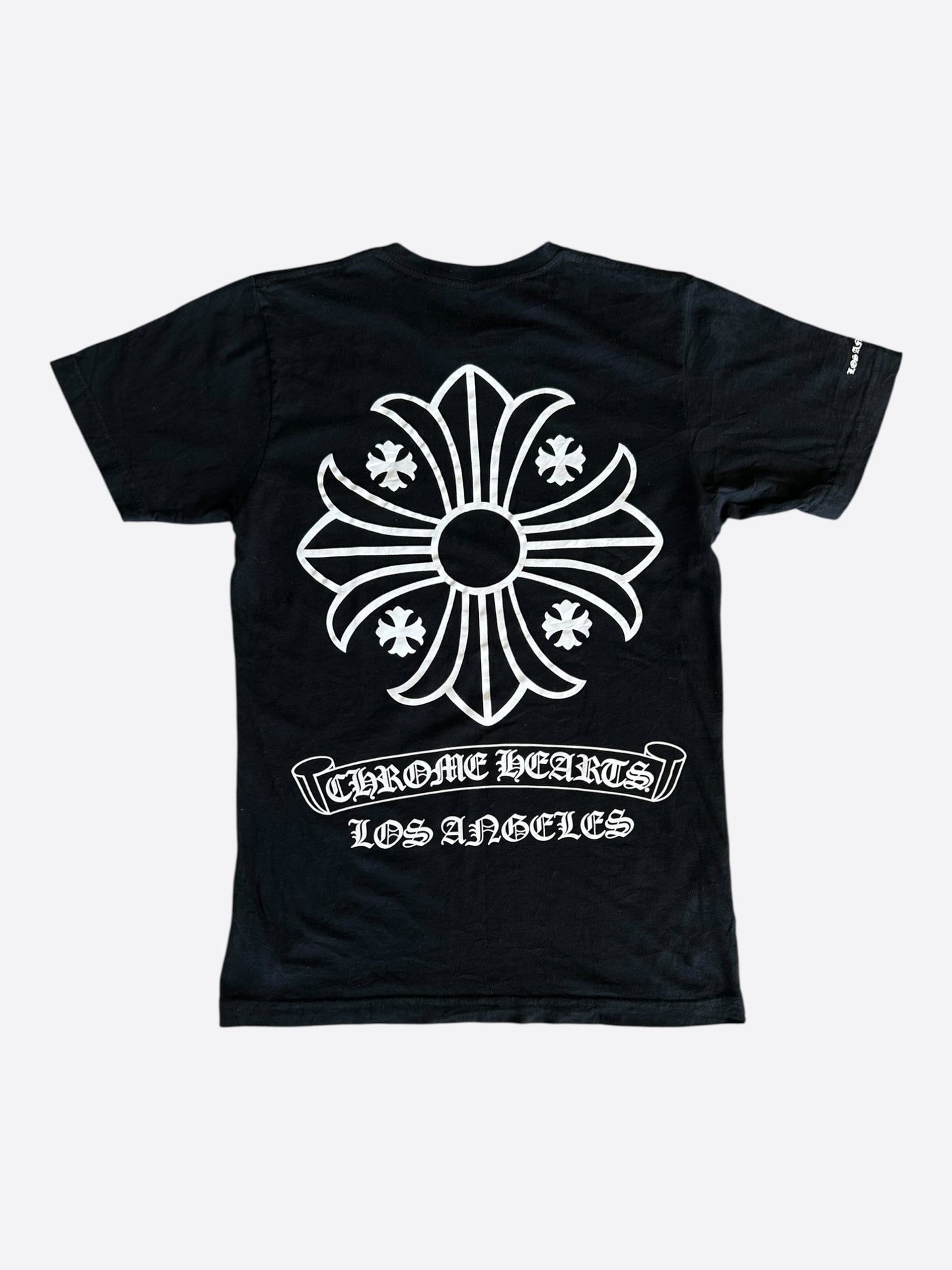 Chrome Hearts Black & White Los Angeles Exclusive Cross Logo T-Shirt