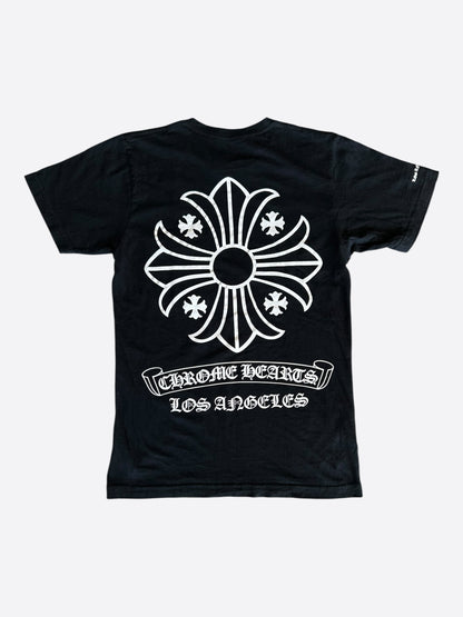 Chrome Hearts Black & White Los Angeles Exclusive Cross Logo T-Shirt