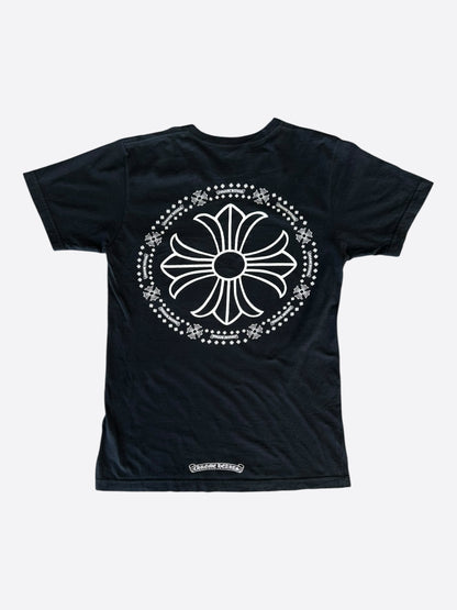 Chrome Hearts Black & White Cross Logo T-Shirt