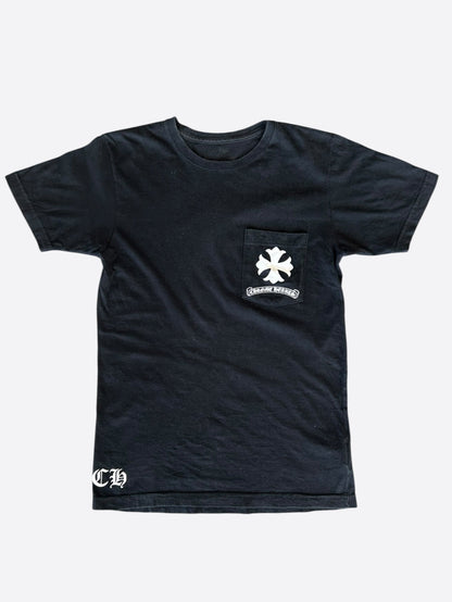 Chrome Hearts Black & White Spiral Logo T-Shirt