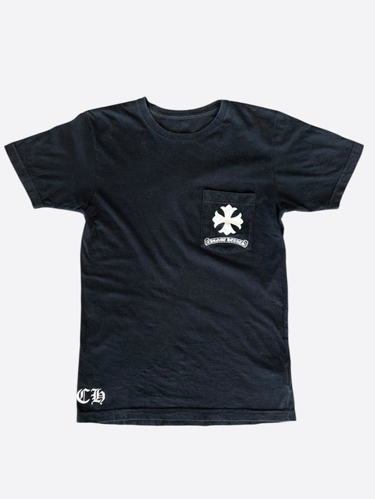 Chrome Hearts Black & White Spiral Logo T-Shirt