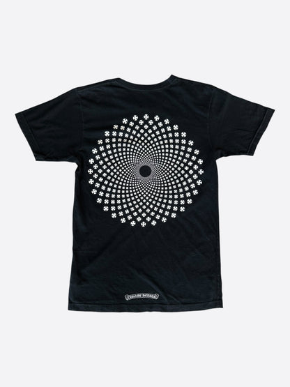 Chrome Hearts Black & White Spiral Logo T-Shirt