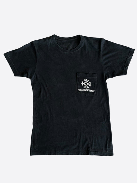 Chrome Hearts Black & White Dagger Logo T-Shirt
