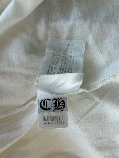Chrome Hearts White & Black Neck Logo T-Shirt