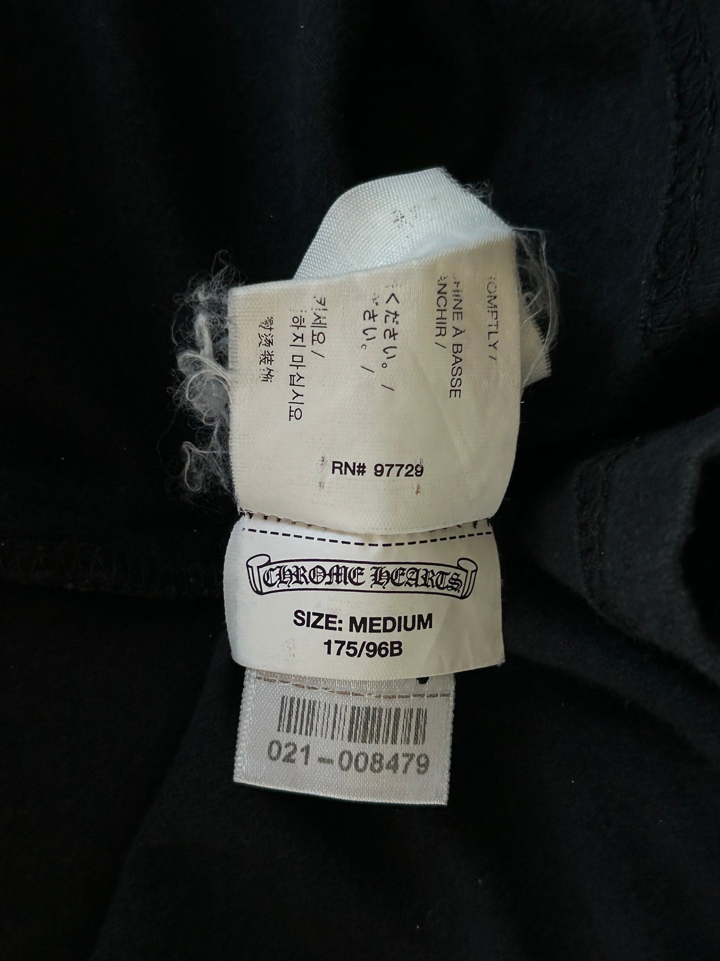 Chrome Hearts Miami Exclusive Black & White Horseshoe Logo T-Shirt