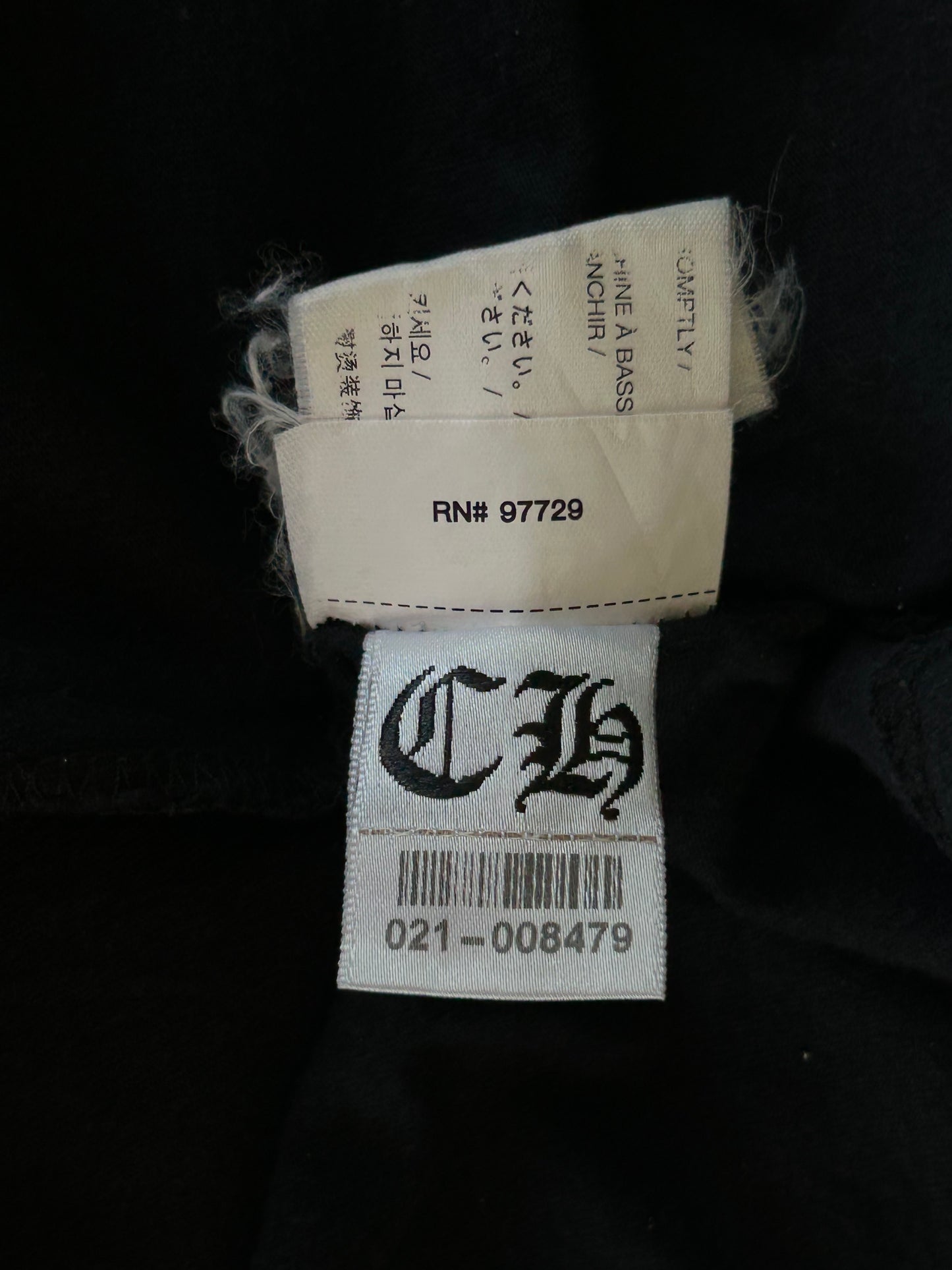 Chrome Hearts Miami Exclusive Black & White Horseshoe Logo T-Shirt