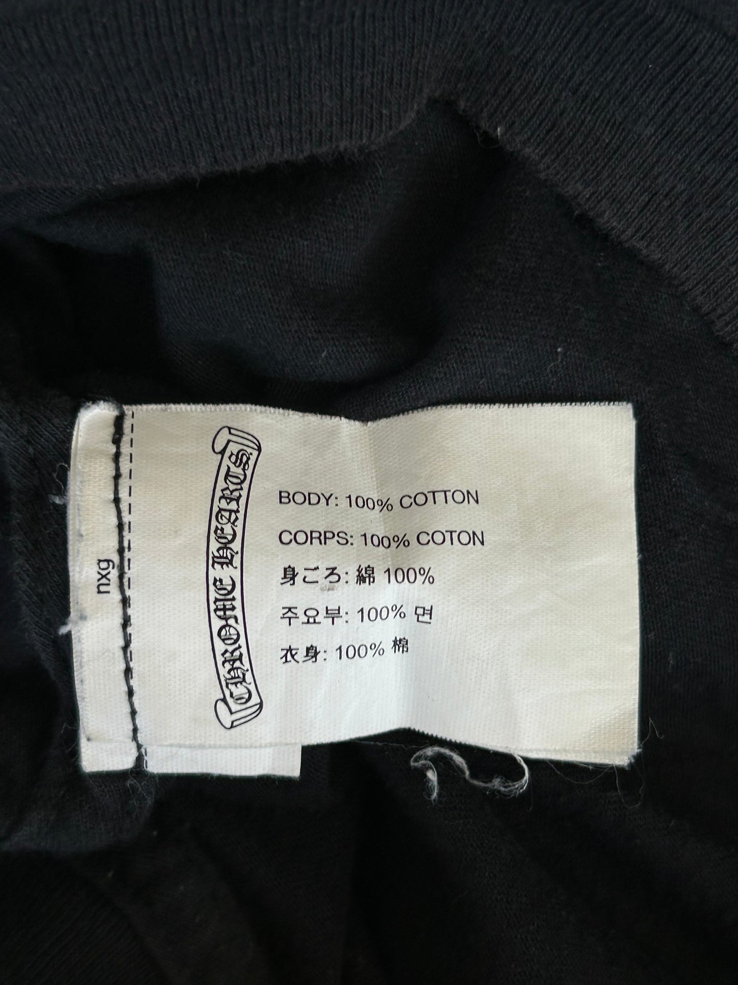 Chrome Hearts Black & White Foti Skull Graphic T-Shirt