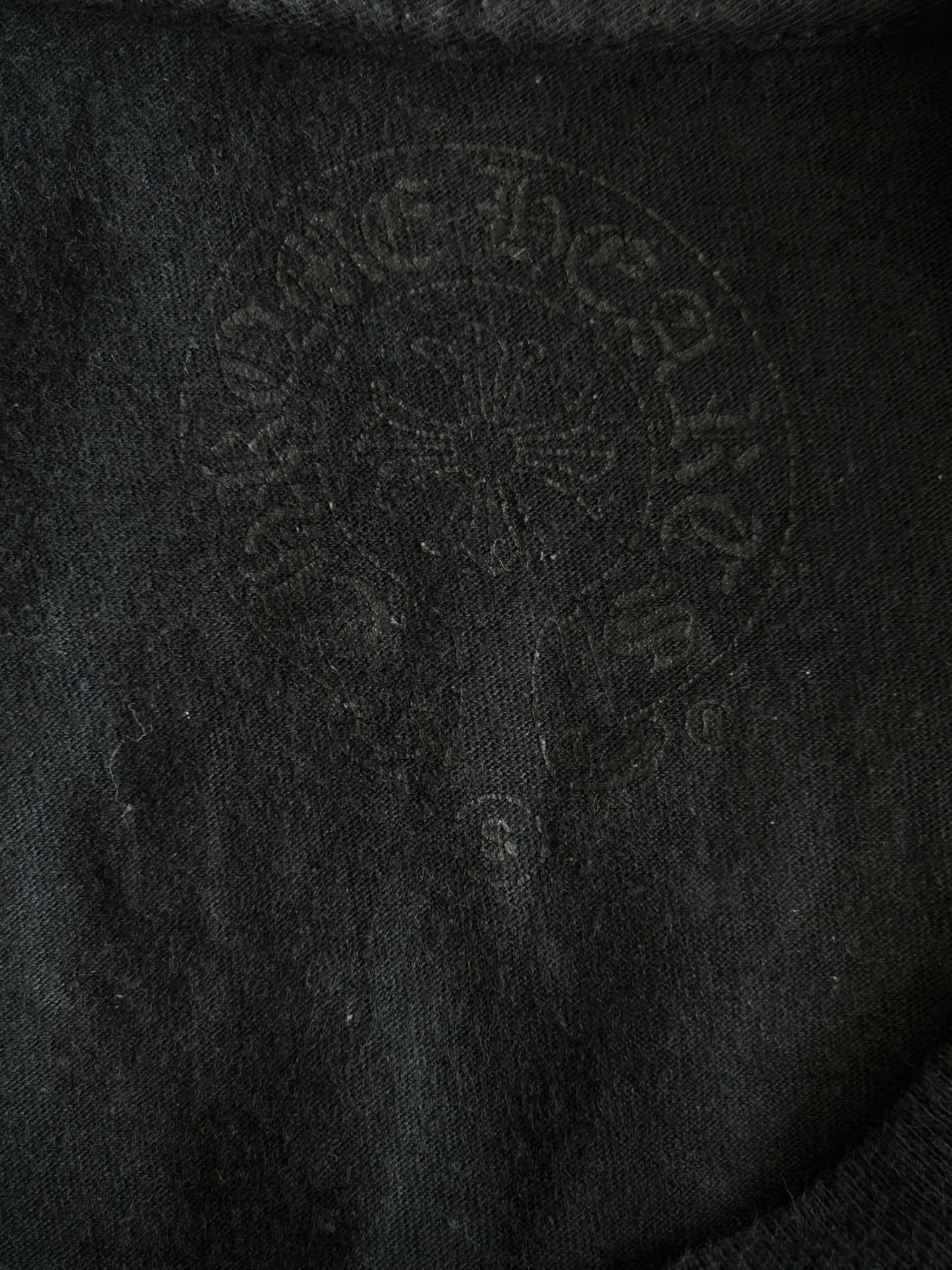 Chrome Hearts Black & White Dagger Logo T-Shirt