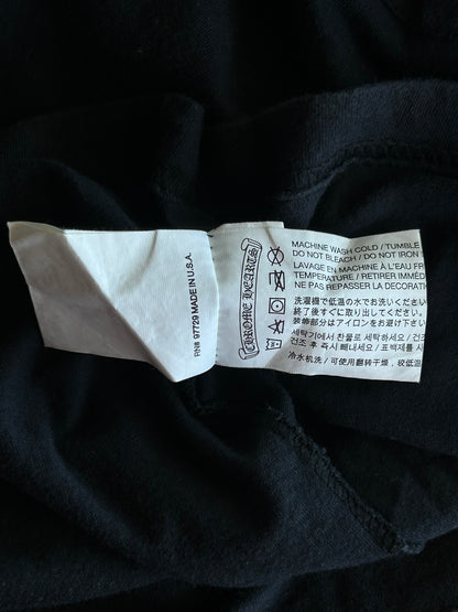 Chrome Hearts Black & White Dagger Logo T-Shirt