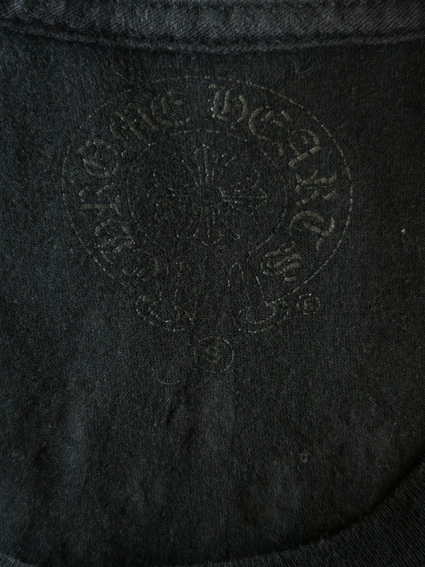 Chrome Hearts Black & White Spiral Logo T-Shirt