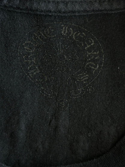 Chrome Hearts Black & White Spiral Logo T-Shirt