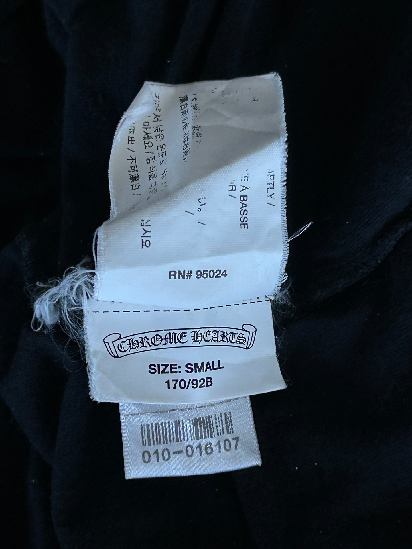 Chrome Hearts Black & White Spiral Logo T-Shirt