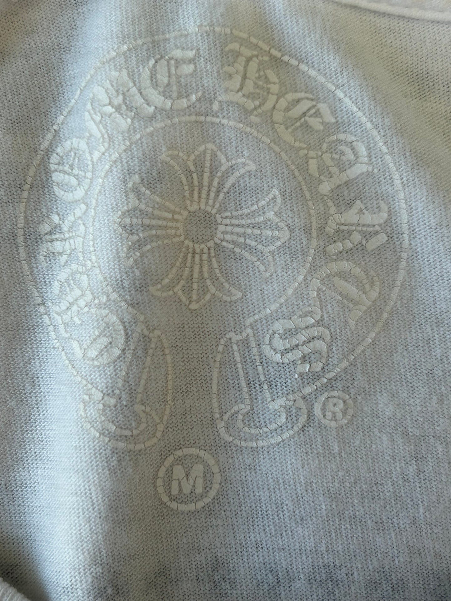 Chrome Hearts White & Black Cross Logo T-Shirt