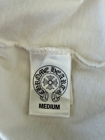 Chrome Hearts White & Black Cross Logo T-Shirt