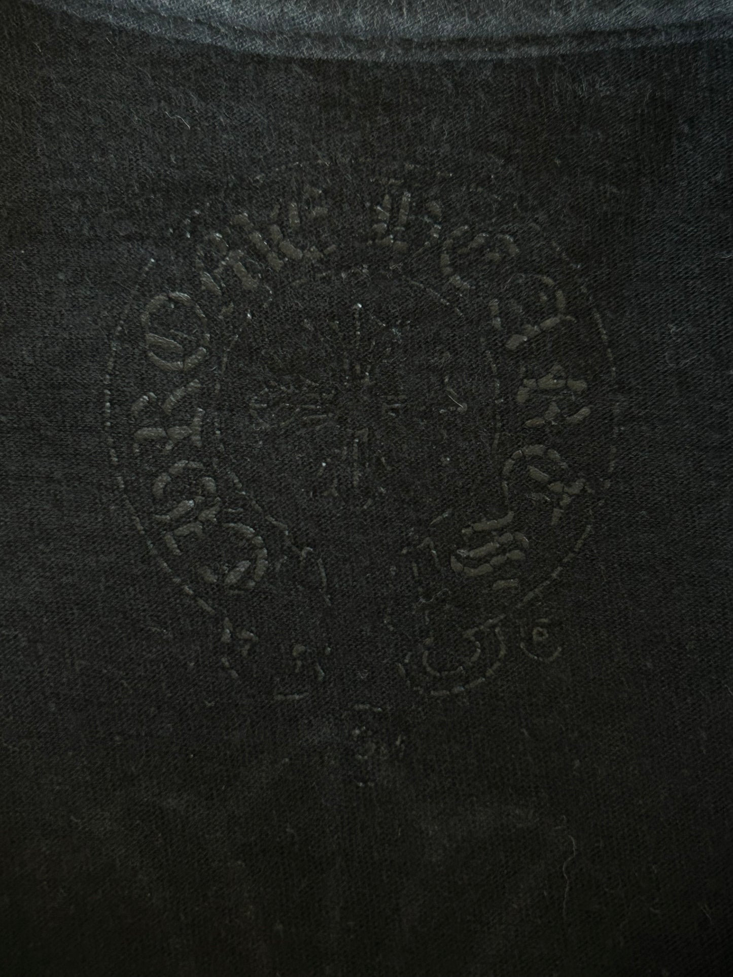 Chrome Hearts Black & White Cemetery Cross Logo T-Shirt