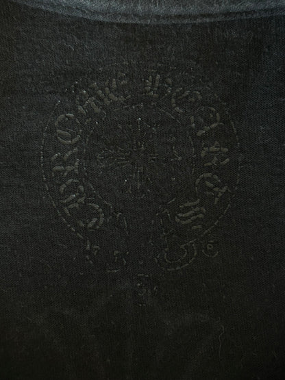 Chrome Hearts Black & White Cemetery Cross Logo T-Shirt