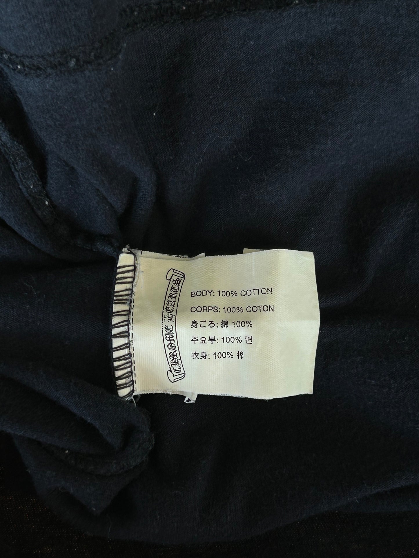 Chrome Hearts Black & White London Exclusive Cross Logo T-Shirt