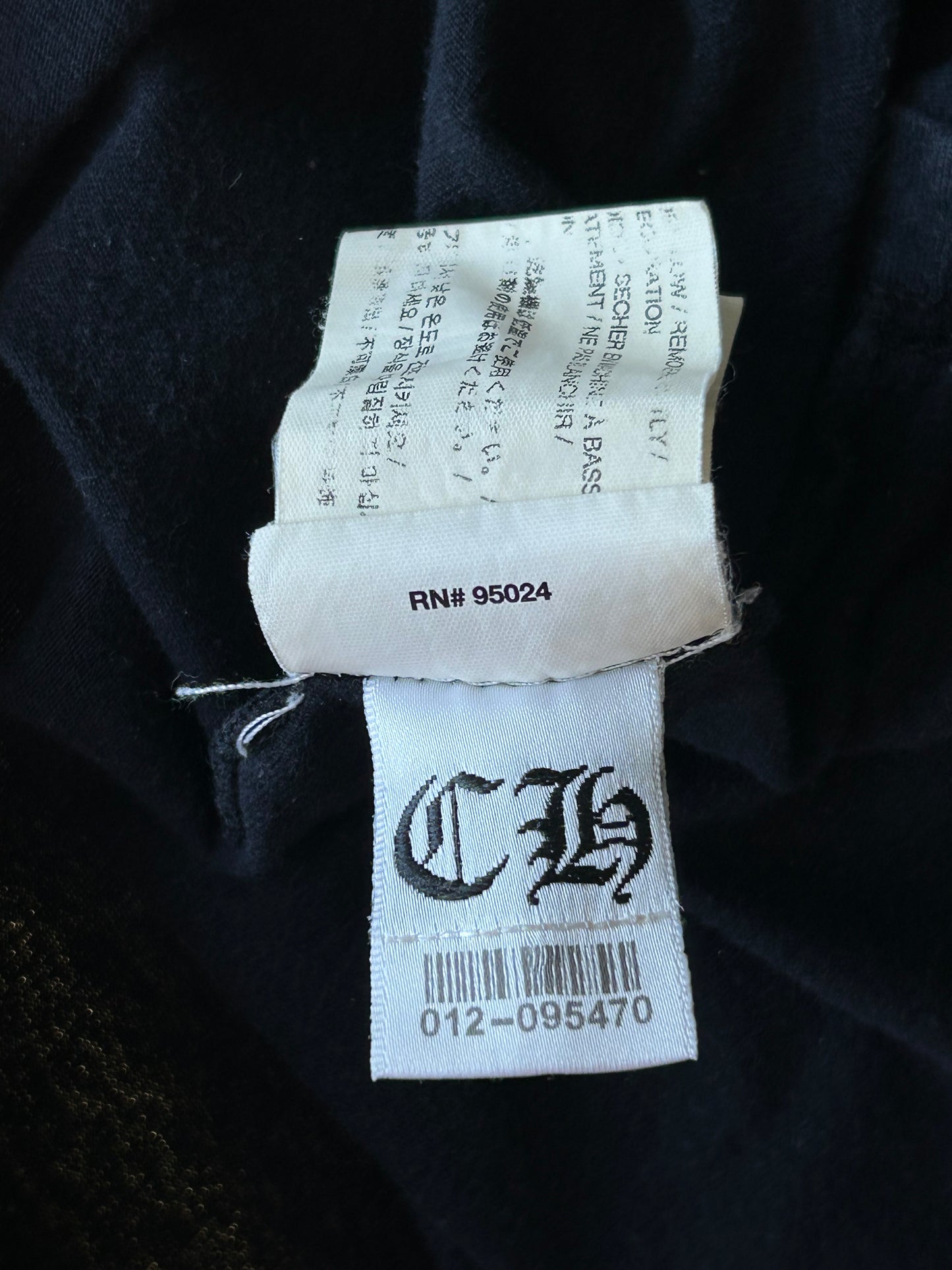 Chrome Hearts Black & White London Exclusive Cross Logo T-Shirt