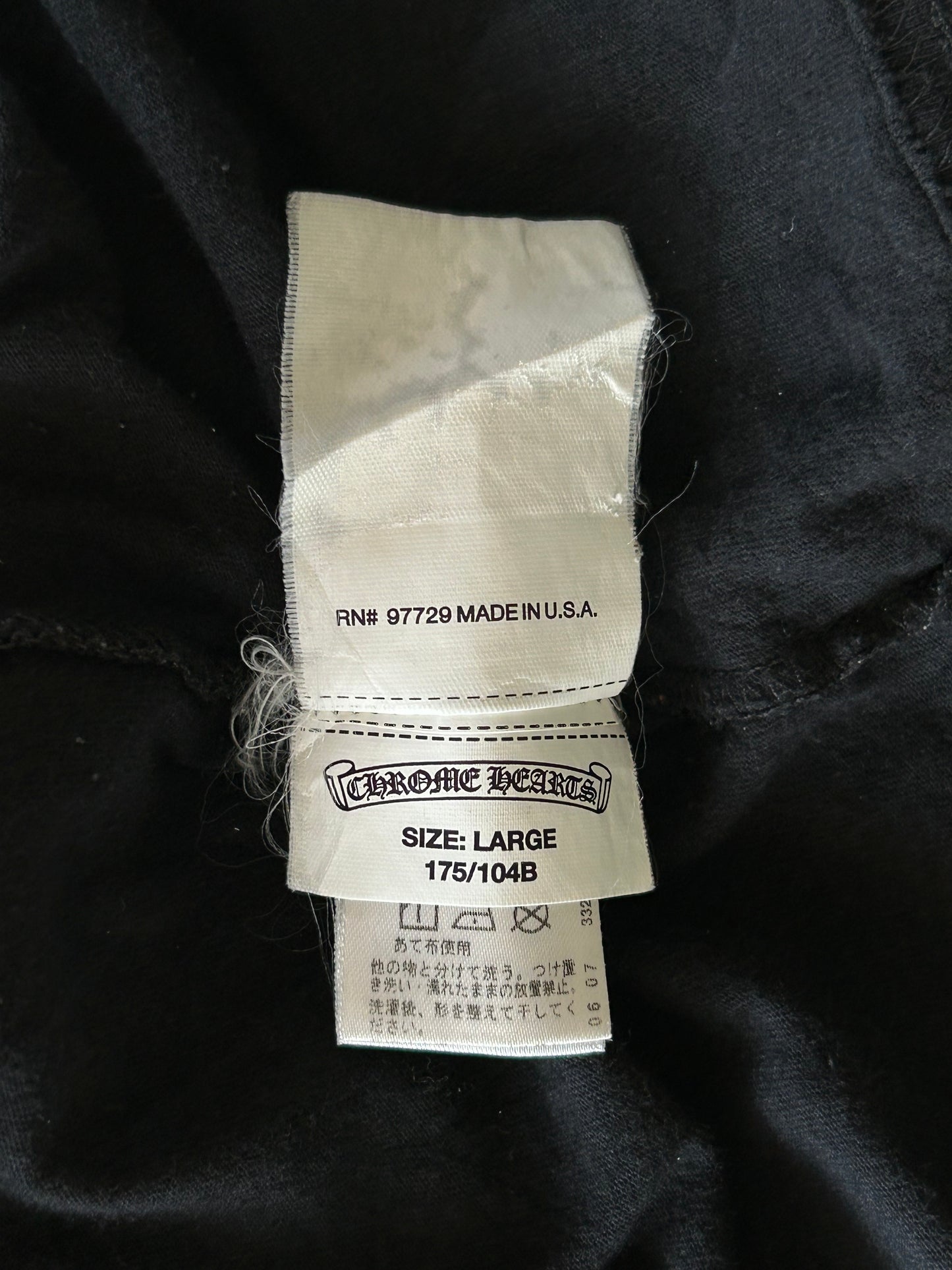 Chrome Hearts Black Gradient Logo T-Shirt