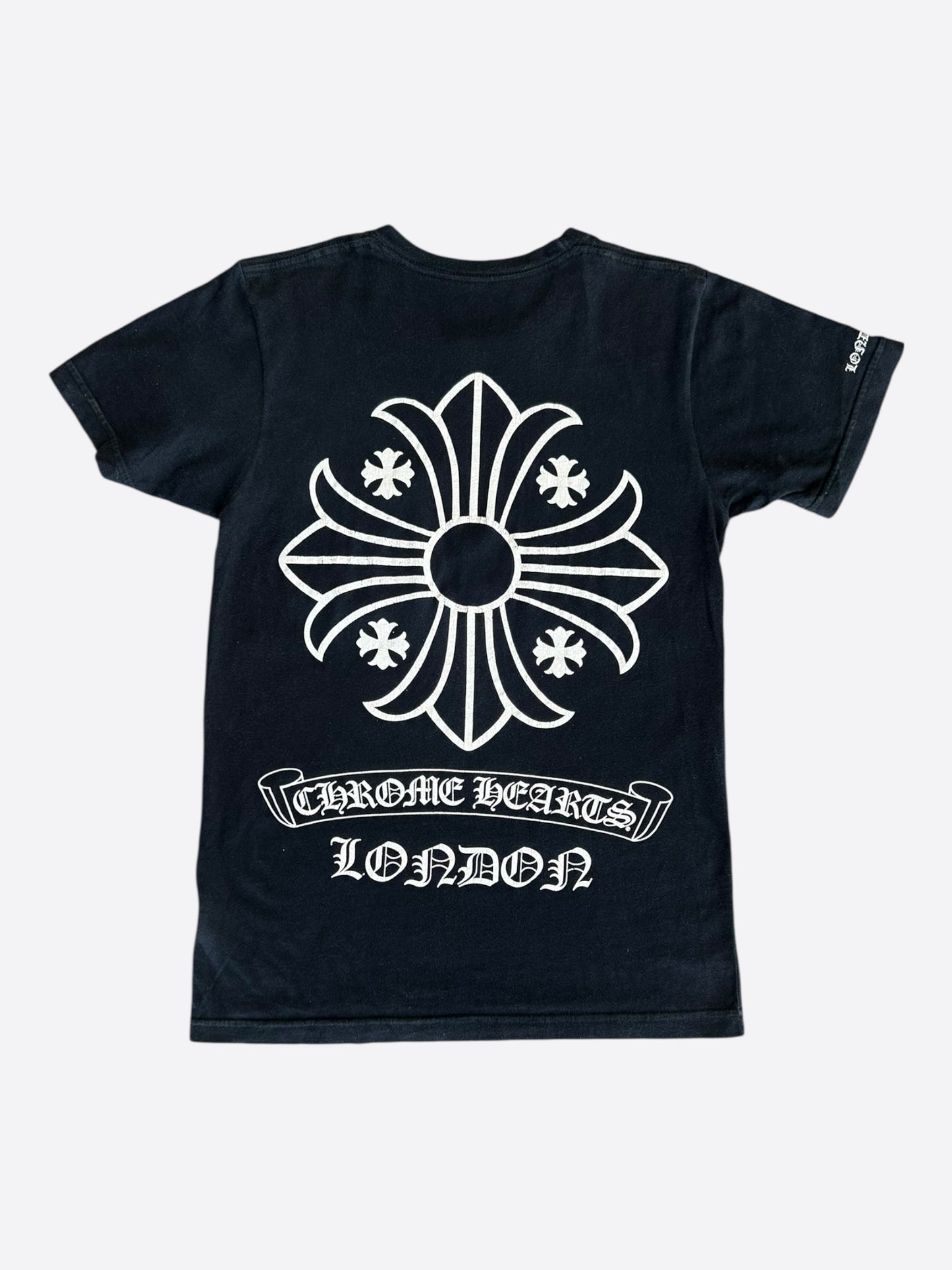 Chrome Hearts Black & White London Exclusive Cross Logo T-Shirt