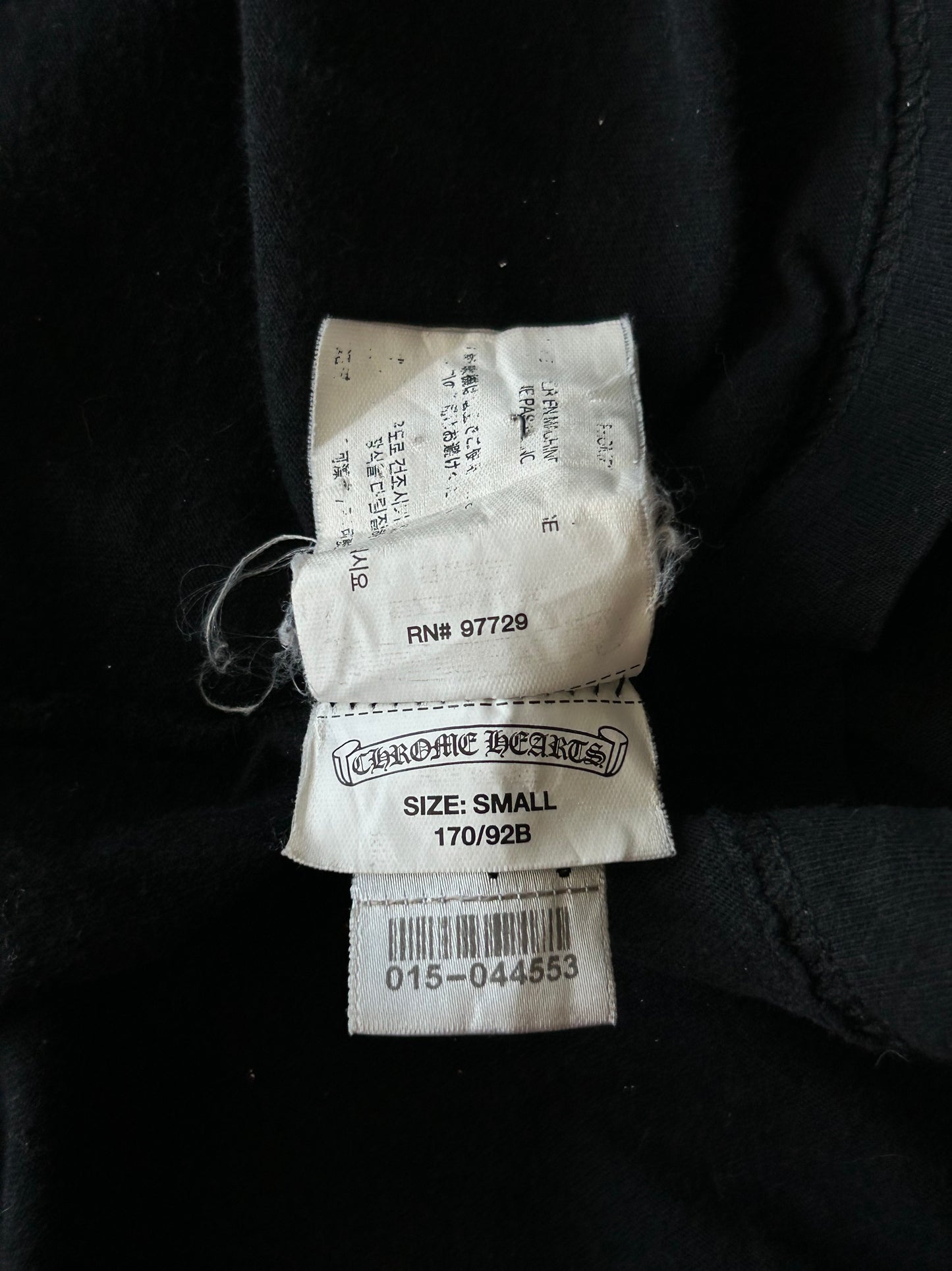 Chrome Hearts Black & White Cross Logo T-Shirt