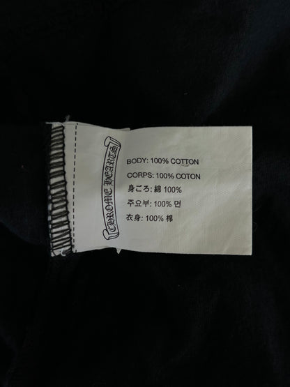 Chrome Hearts Black & White Dagger Logo T-Shirt
