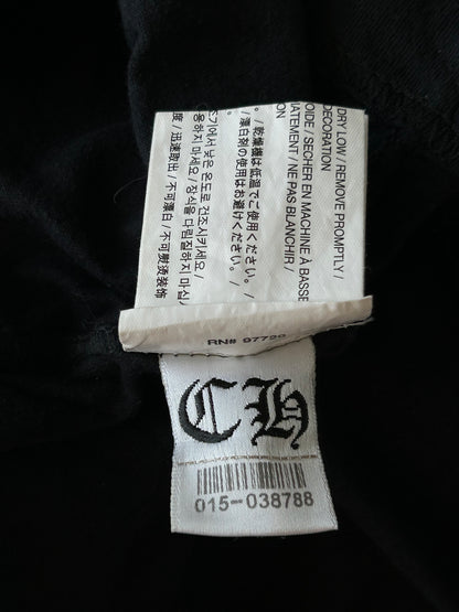 Chrome Hearts Black & White Dagger Logo T-Shirt