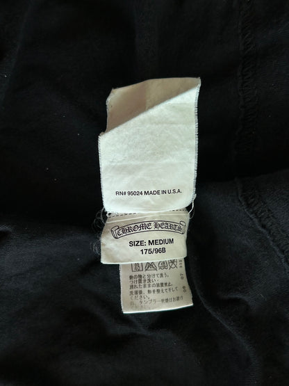 Chrome Hearts Black & White Jacquard Horseshoe Logo T-Shirt