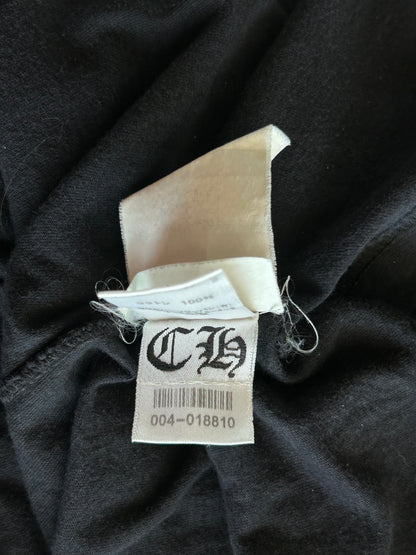 Chrome Hearts Black & White Jacquard Horseshoe Logo T-Shirt