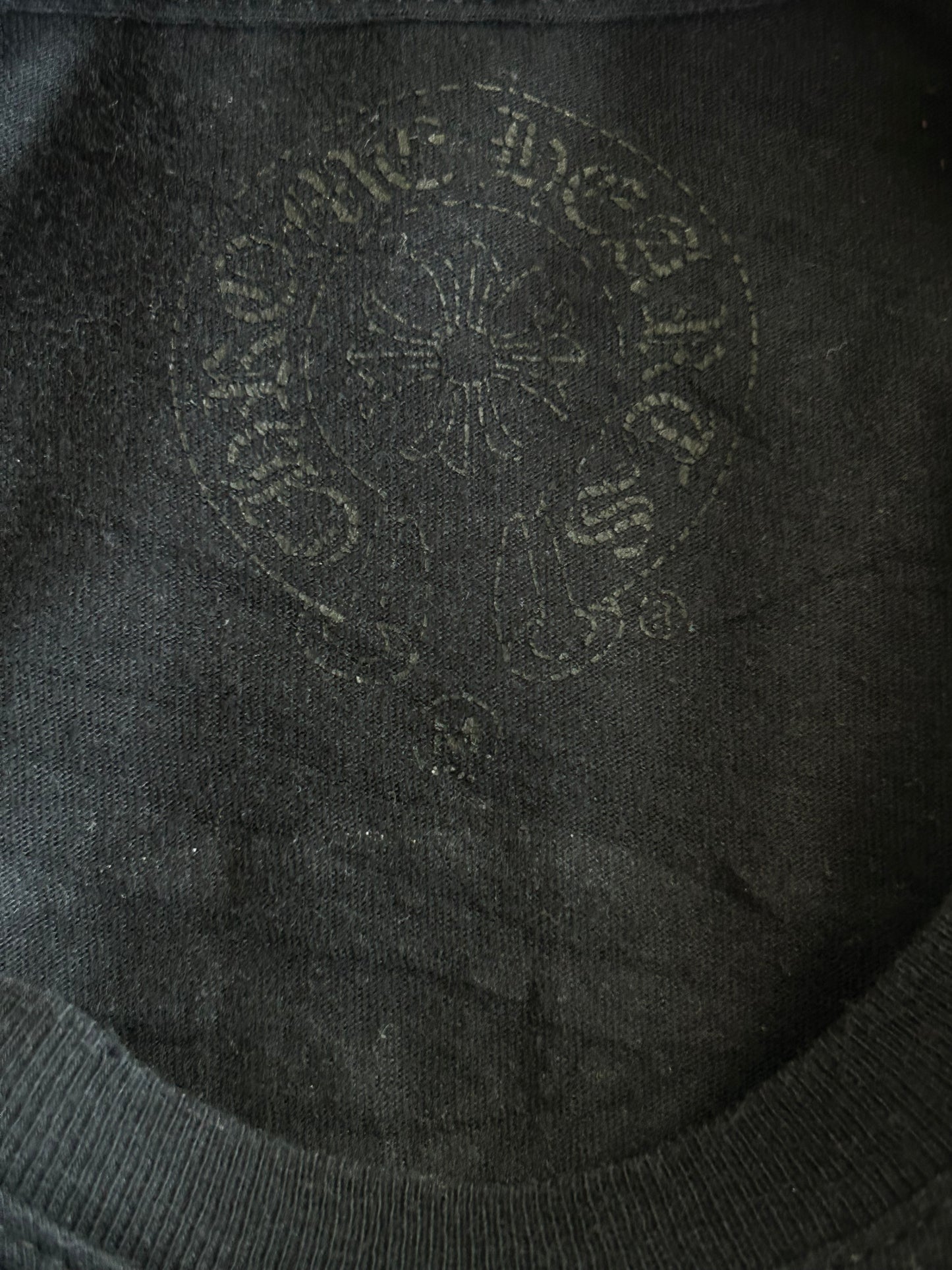 Chrome Hearts Black & White T-Bar Logo T-Shirt