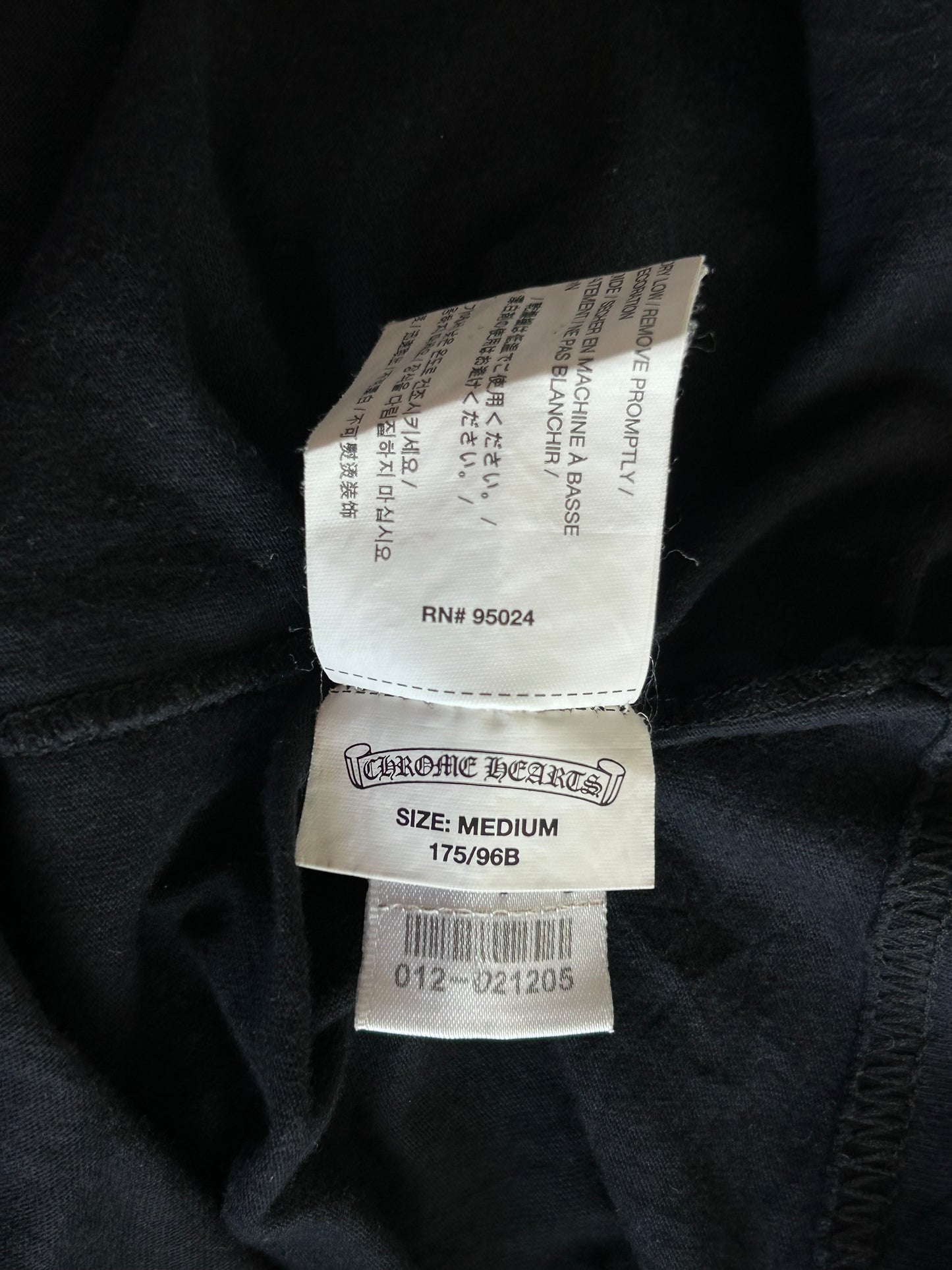 Chrome Hearts Black & White T-Bar Logo T-Shirt