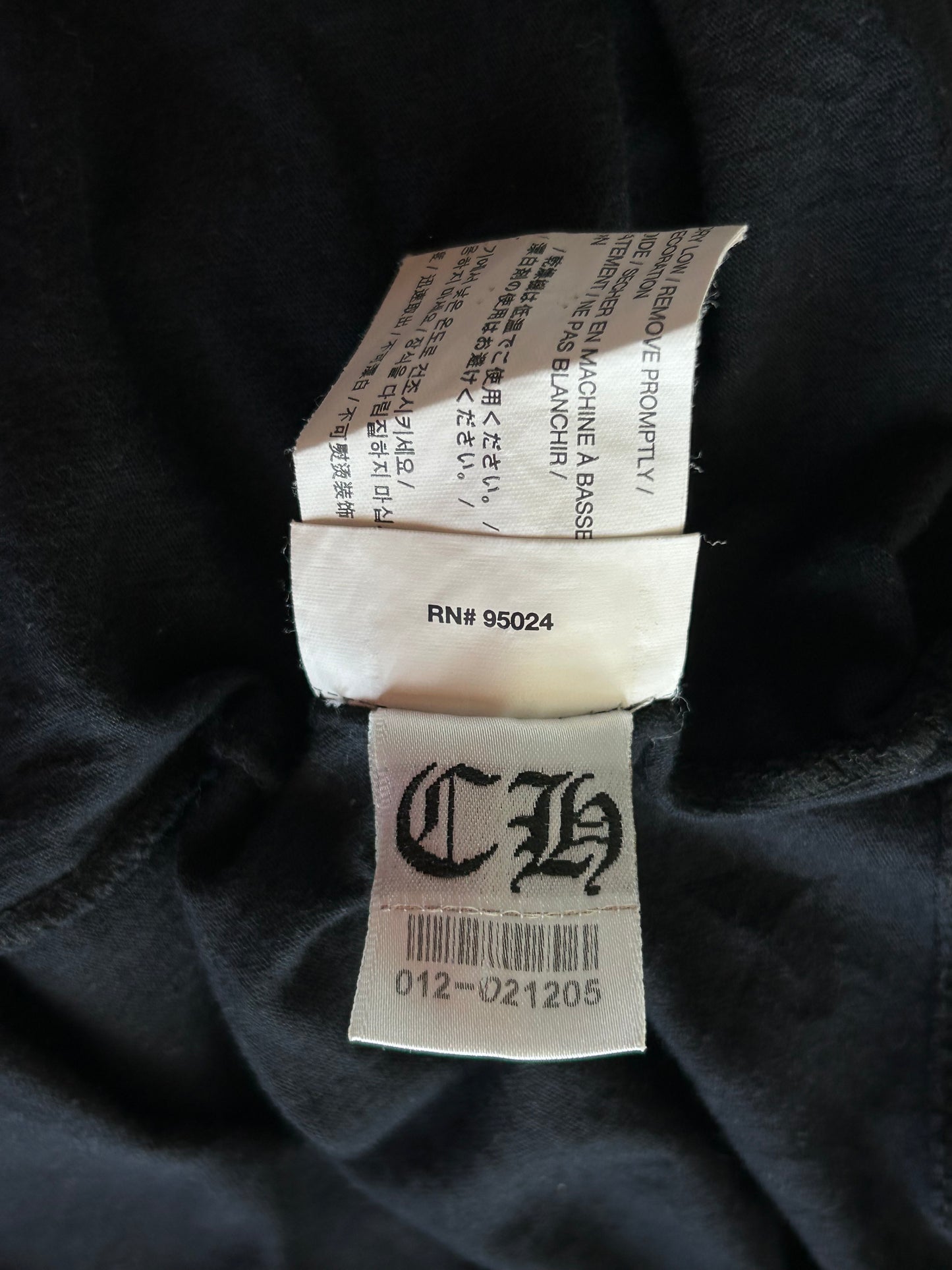 Chrome Hearts Black & White T-Bar Logo T-Shirt