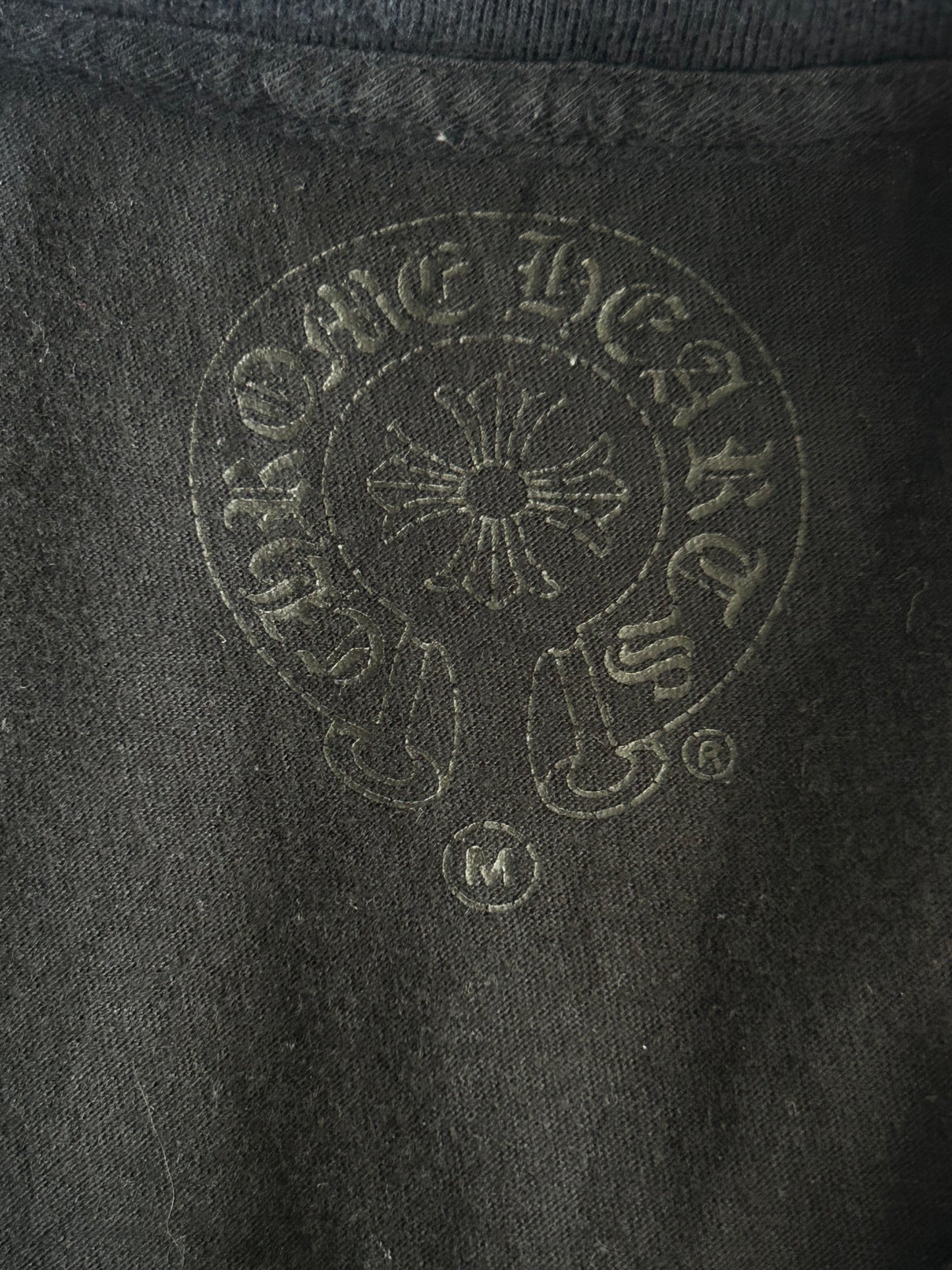 Chrome Hearts London Exclusive Black & White Horseshoe Logo T-Shirt